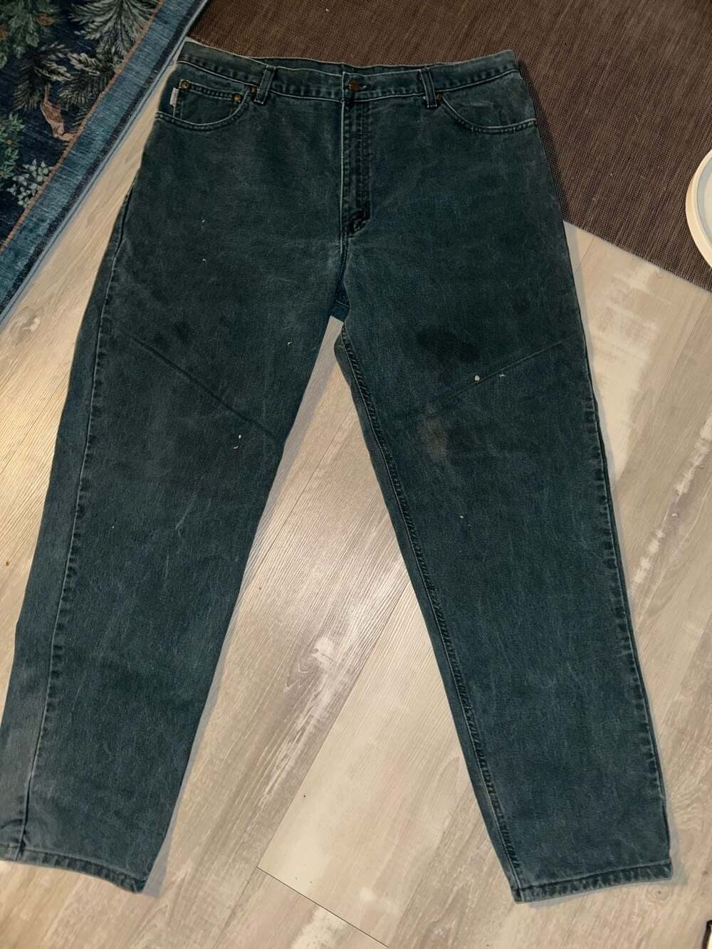Carhartt B138HTG Relaxed Fit Jeans Size 40x34 Green Denim